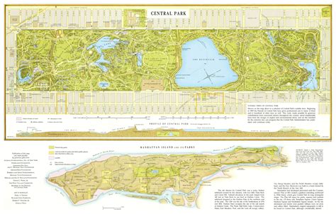 Large detailed map of Central Park, Manhattan, NYC. Central Park large ...