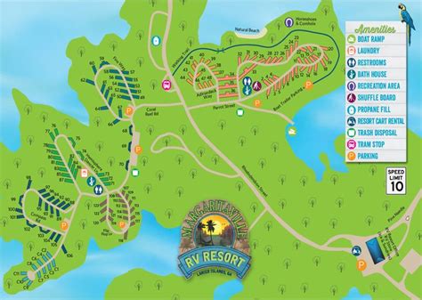 Map of Margaritaville RV Resort at Lake Lanier Islands