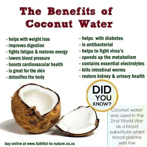 36 best Coconut water benefits images on Pinterest