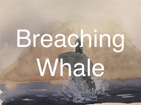 How to Paint a Breaching Whale in Watercolour Watercolor Tutorial ...