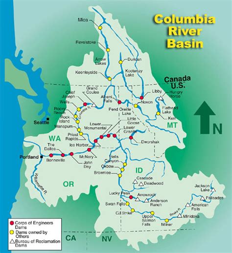 Map of the Columbia River Basin. | Open Rivers Journal