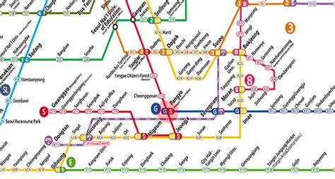 Pangyo station map - Seoul subway