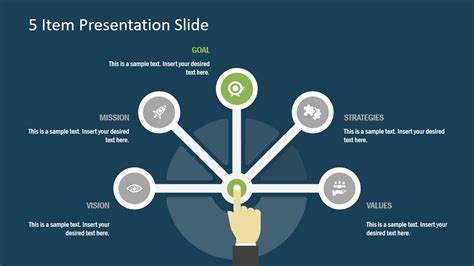 PPT 5 Steps Semi Circle Diagram - SlideModel