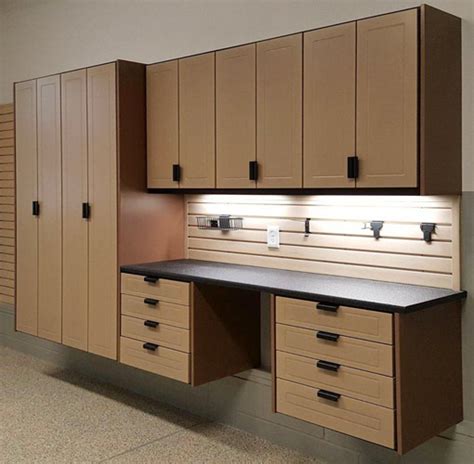 Implications Zoo at night Offer garage storage cabinets with workbench ...