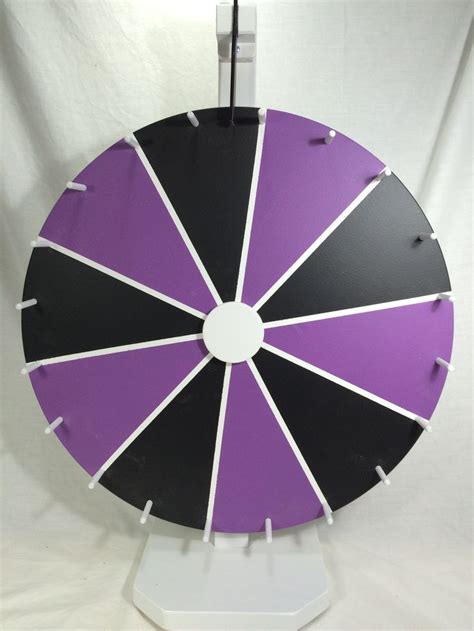 18" chalkboard prize wheel. Purple/black. 10 slots | Oyun