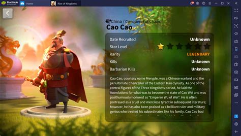 List of Legendary Commanders in Rise of Kingdoms | BlueStacks