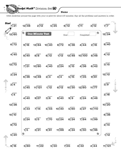 Division 10s, 11s, 12s - Rocket Math
