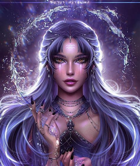 Elegant Aquarius | Aquarius art, Goddess artwork, Zodiac art