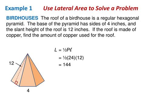 Lateral Area Of A Pyramid - slideshare