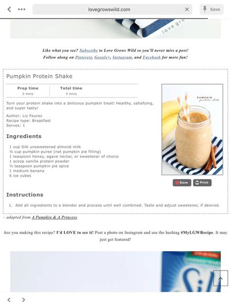 Pin by Mere P on Lady Boss Lean | Pumpkin protein shake, Delicious ...