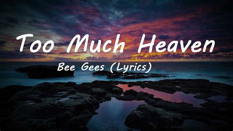 Bee Gees Too Much Heaven Lyrics Chords - Chordify