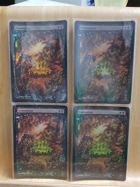 MTG Damnation Promo Reward Textless Foil x4 NEW, Hobbies & Toys, Toys ...