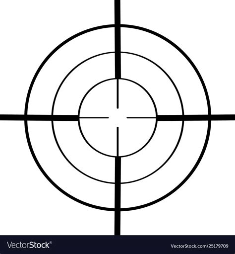 Sniper target Royalty Free Vector Image - VectorStock