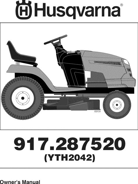 HUSQVARNA Lawn, Tractor Manual L0811870