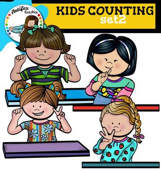 Kids counting set2 clip art by Artifex | Teachers Pay Teachers