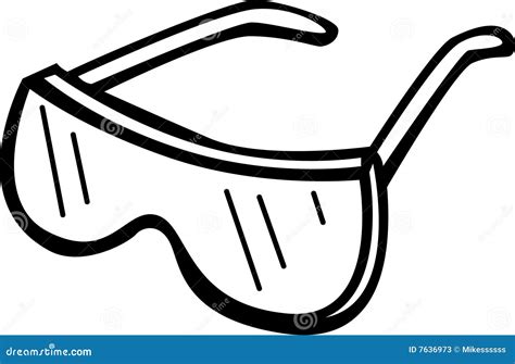 Safety Goggles With Strap Vector Illustration | CartoonDealer.com #8490225