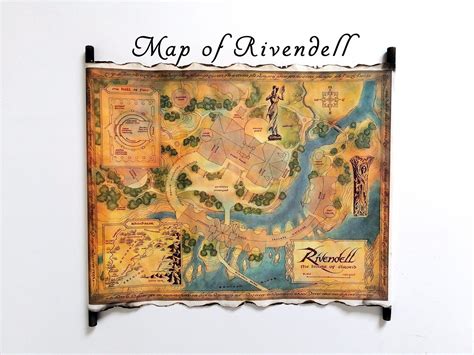 Map of Rivendell Lord of the Rings Map Middle Earth - Etsy in 2022 ...