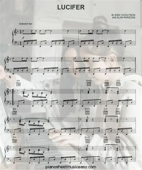 Lucifer sheet music - D Minor Scale