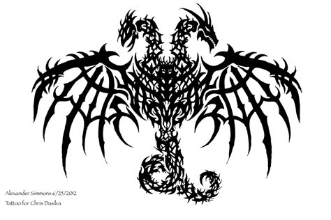 Two Headed Dragon Tattoo by Vlazreus on deviantART | Dragon tattoo ...