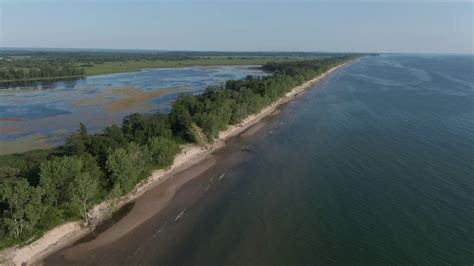 Aerial View of Southwick Beach State Park & Lakeview Game Management ...