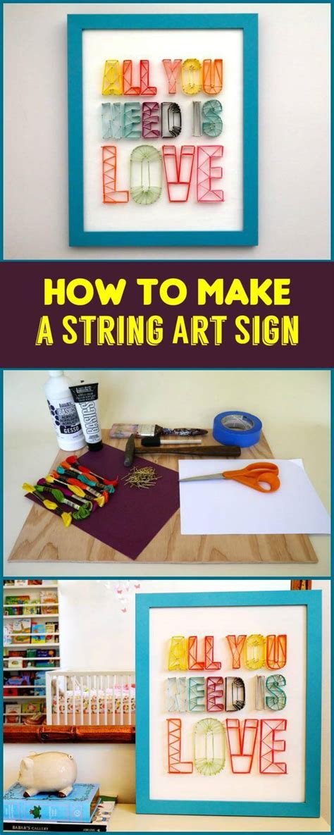 40 Most Creative DIY String Art Projects You Can Do ⋆ DIY Crafts