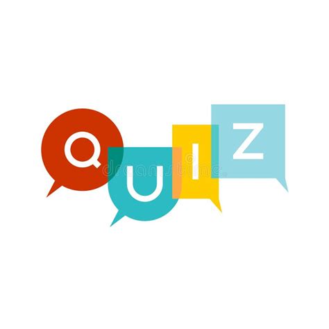 Quiz letters stock vector. Illustration of bubble, question - 103290887