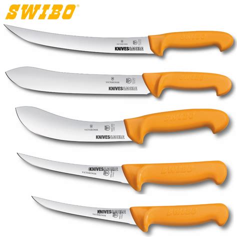 New SWIBO 5 piece 5pc Butcher Breaking Skinning Boning Knife Set | eBay