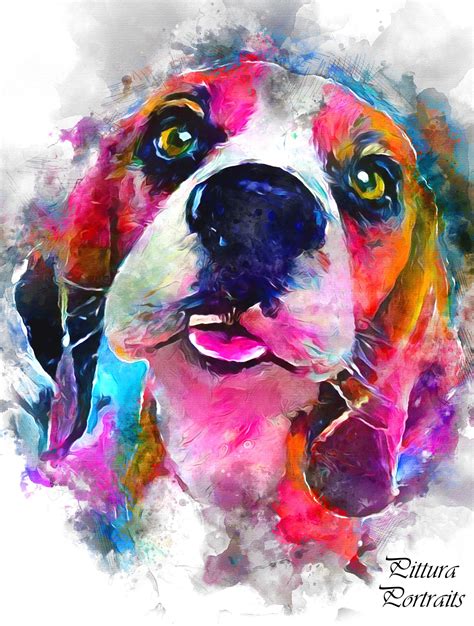 Custom pet portraitdog portrait custom dog portrait | Etsy