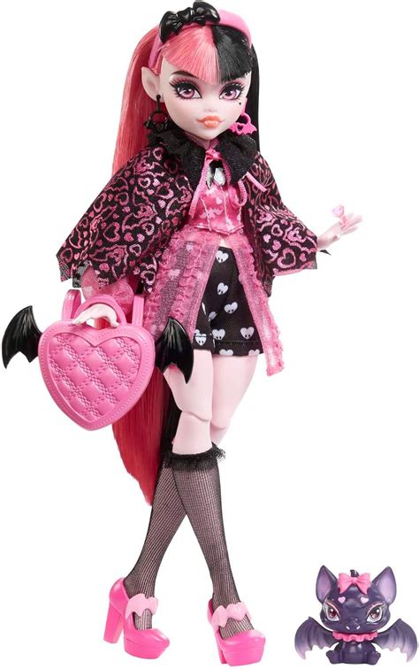 Monster High Doll, Draculaura with Pink Black Hair in Signature Look ...