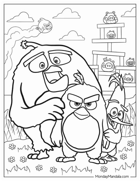 26 Angry Birds Coloring Pages (Free PDF Printables)