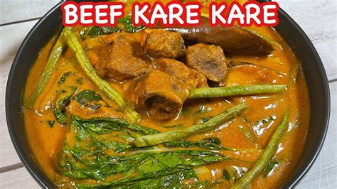 BEEF KAREKARE | Another way to make easy BEEF KARE KARE | Try this KARE ...