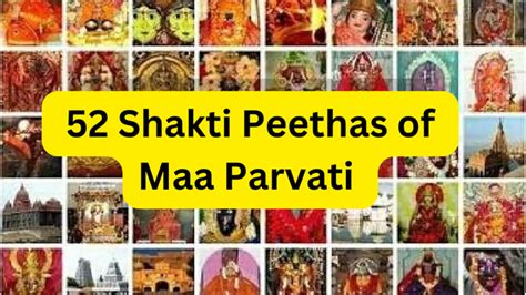 52 Shakti Peethas of Maa Parvati - CuriousPort