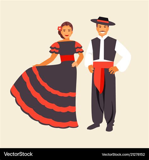 Spanish costume Royalty Free Vector Image - VectorStock