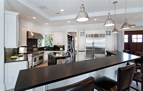 Absolute Black Granite - Contemporary - Kitchen - Miami - by Marble of ...