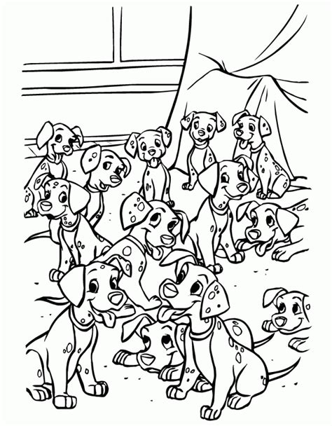 Image of The 101 Dalmatians to download and color - 101 Dalmatians ...