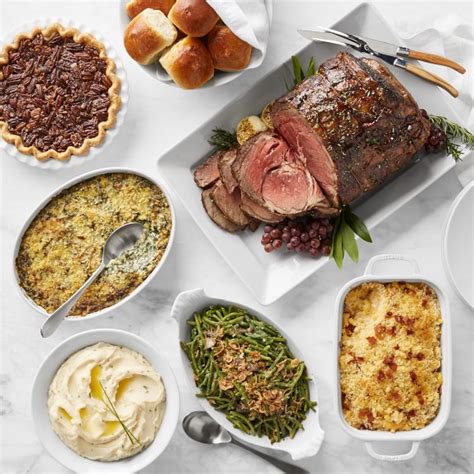 Traditional Christmas Prime Rib Meal - Easy Christmas Dinner Menu With ...