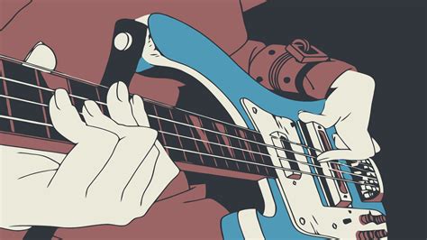 digital art #anime #FLCL bass guitars Haruhara Haruko musical ...