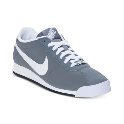 Nike Men'S Marquee Leather Casual Sneakers From Finish Line in Cool ...