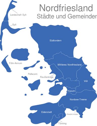 Karte Nordfriesland | Karte