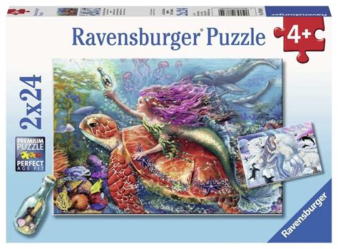 Mermaid Adventures Puzzle 2x24pc — Games World South Australia