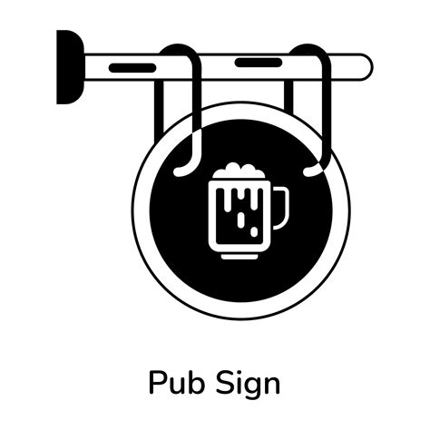 Trendy Pub Sign 39214694 Vector Art at Vecteezy