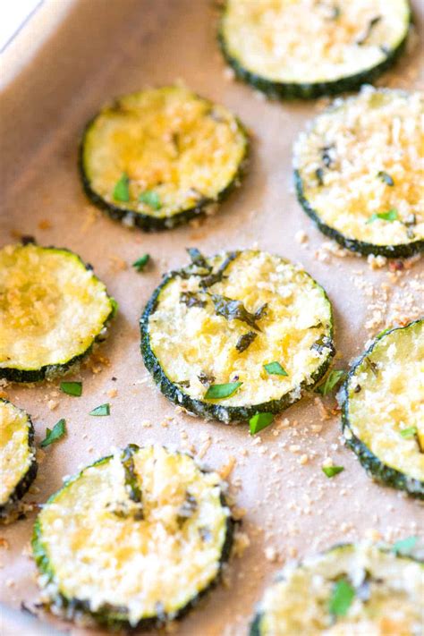 Parmesan Baked Zucchini Chips Recipe