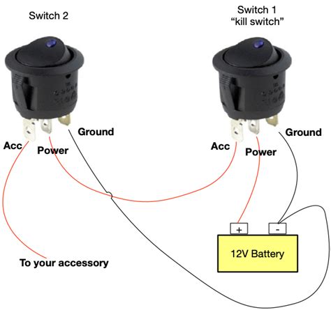 On/Off Switch & LED Rocker Switch Wiring Diagrams | Oznium | Light ...