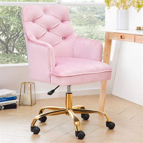 Pink Office Chair With Arms / Pink Office Chair Home Office Chair ...