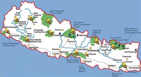 Manang Nepal Map