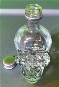 1PC Crystal Head Skull Vodka Empty Skull Bottle Handpainted 750ml