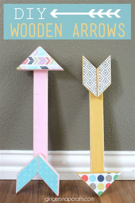 DIY Wooden Arrows at GingerSnapCrafts.com #arrows #tutorial Arrows Diy ...