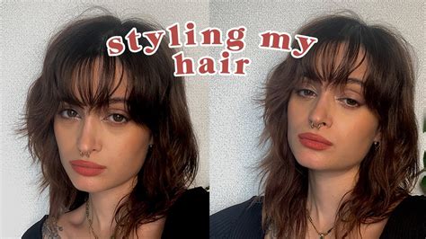 Styling my hair / wolfcut / soft mullet ️ Laura Ribeiro - YouTube