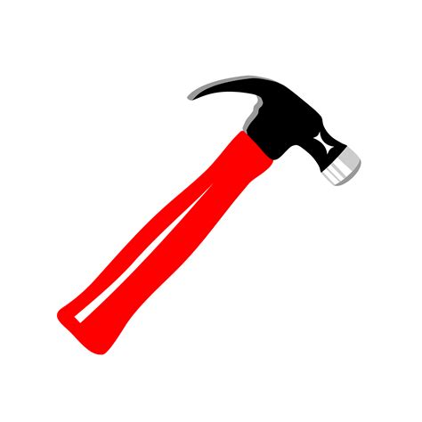 Hammer Tool Drawing - Cartoon red hammer tool png download - 2495*2495 ...