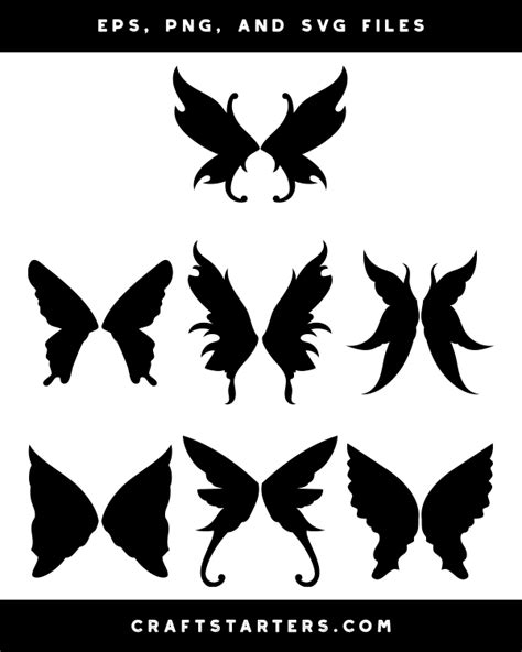 Fairy Wings Silhouette Clip Art